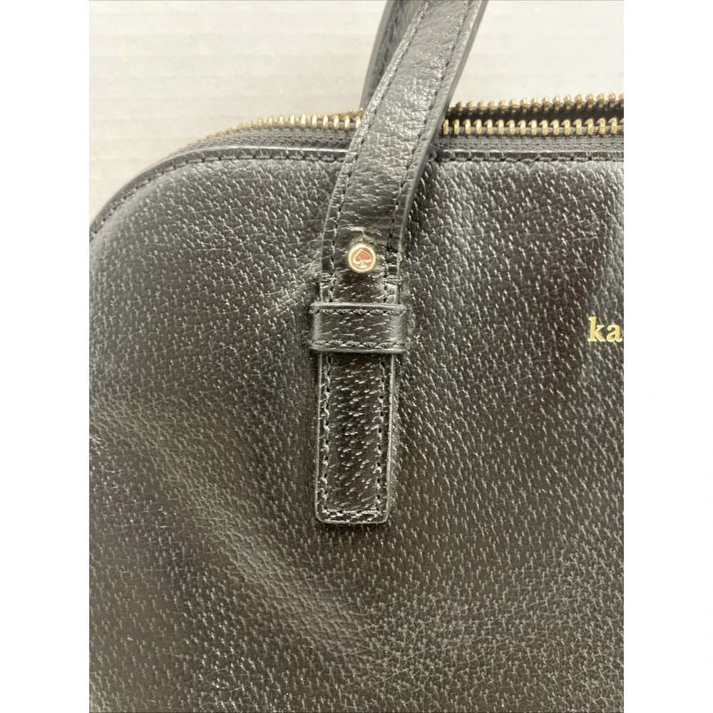 Kate Spade New York Sadie Black Dome Crossbody Satchel Bag‎ Black W/Strap